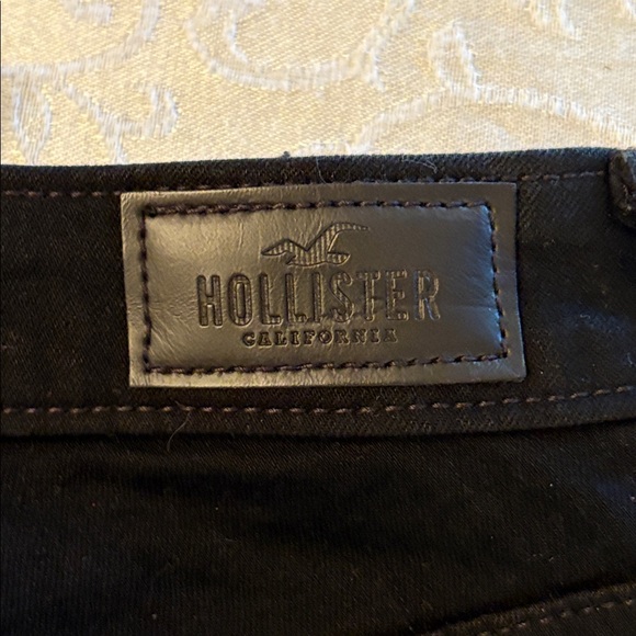 Hollister Curvy High Rise Super Skinny 00R Tipped Black Jeans - Picture 14 of 16